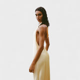 Kinga - Halter Szatén Ruha