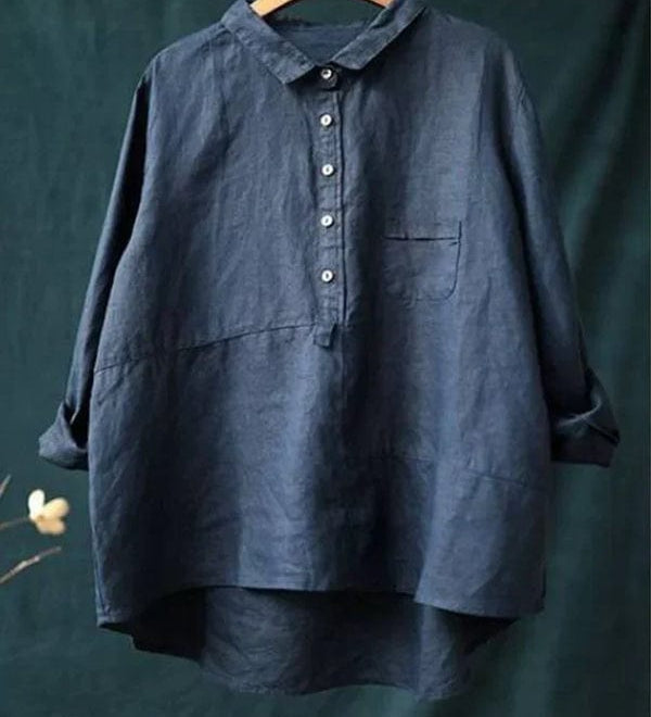 Edit - Vidám Lenvászon Blúz