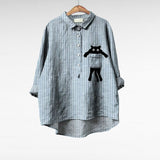 Emese - Vidám Lenvászon Blúz