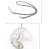 Ékszer Nyaklánc Életfa Medállal Holdkőből