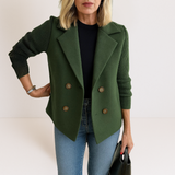 Julianna - Elegáns kabát kötött ujakkal