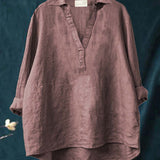 Ilona - Vidám Lenvászon Blúz