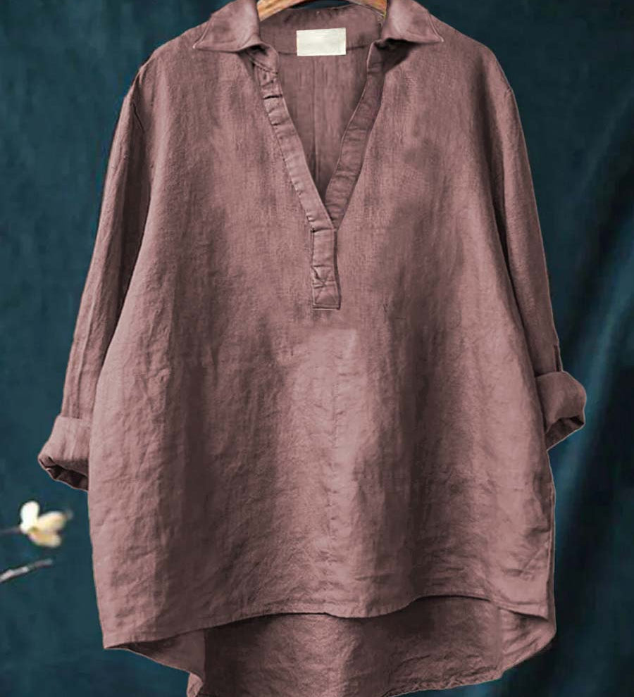 Ilona - Vidám Lenvászon Blúz