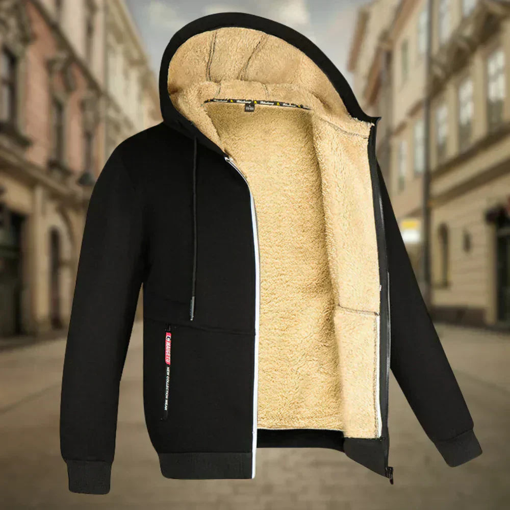 Tibor - Fleece Kapucnis Pulóver Férfiaknak