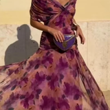 Orsolya - Elegáns maxi ránctalan ruha
