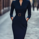 Léna - Fekete elegáns ruha