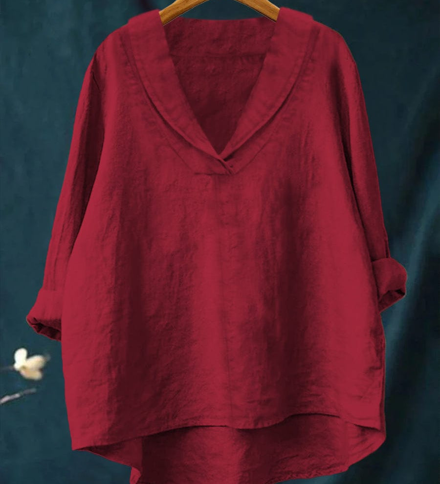 Andrea - Vidám Lenvászon Blúz