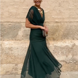 Orsolya - Elegáns maxi ránctalan ruha