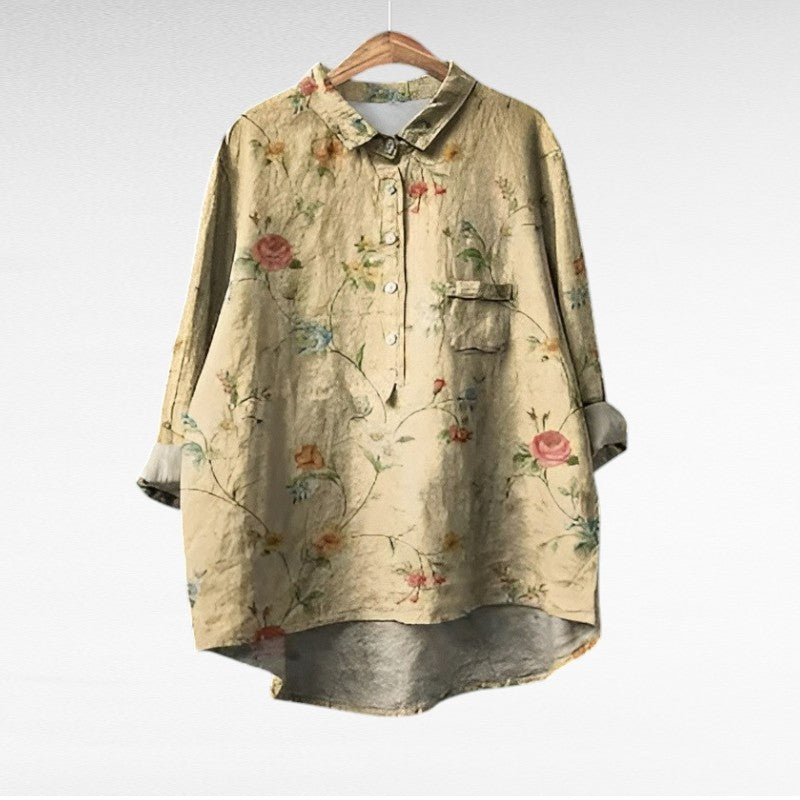 Margit - Vidám Lenvászon Blúz