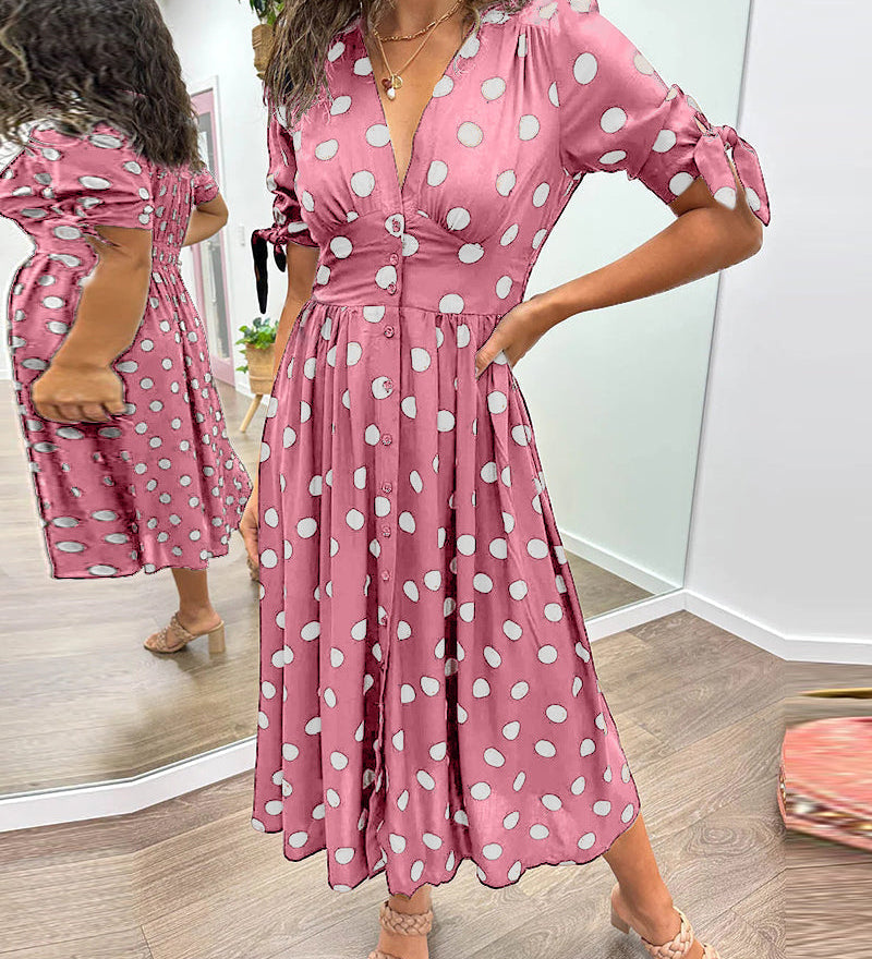 Magda - Elegáns Pöttyös Ruha
