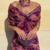 Orsolya - Elegáns maxi ránctalan ruha
