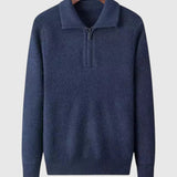 Levente - Kasjmírvékony pulóver negyedzipzárral Gstaad