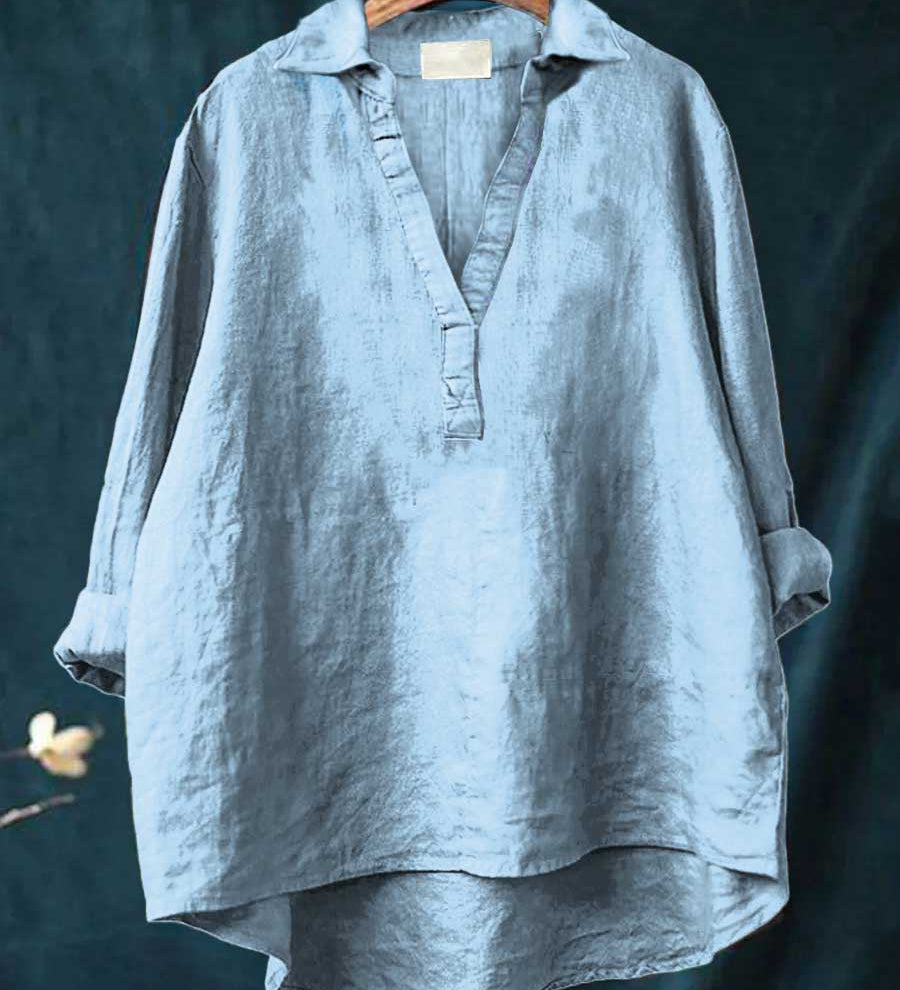 Ilona - Vidám Lenvászon Blúz