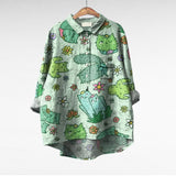 Kinga - Vidám Lenvászon Blúz