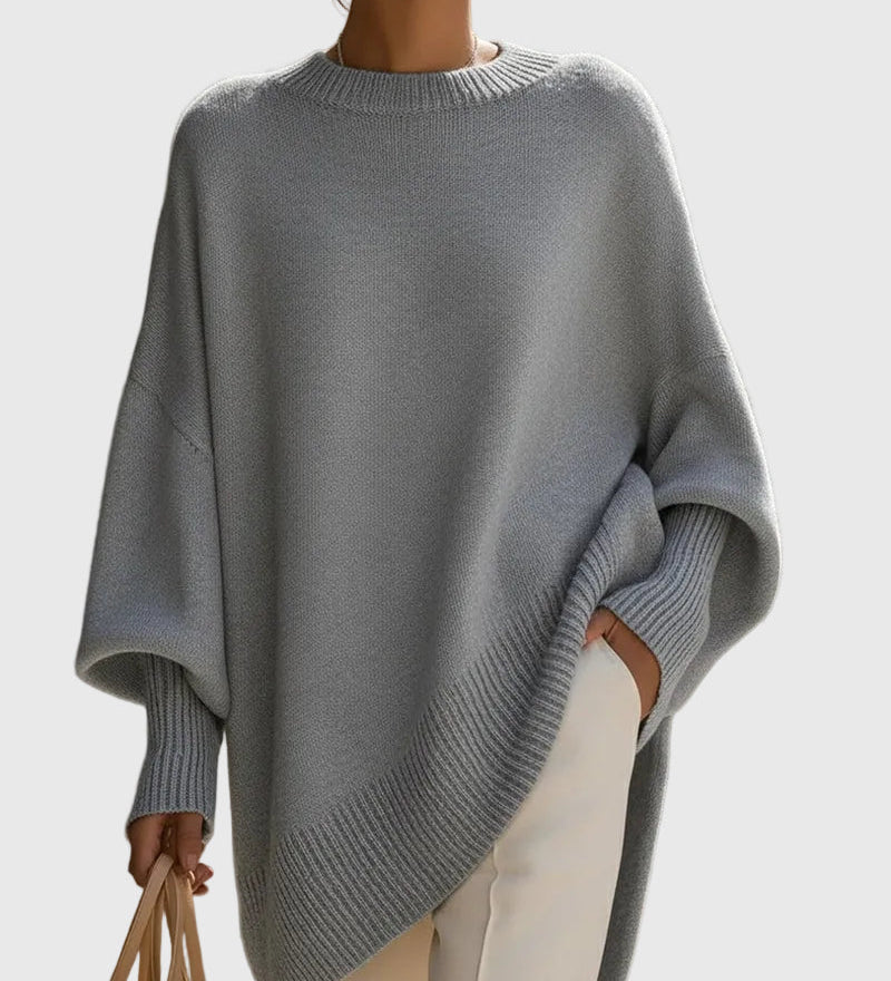 Kimia - Oversized Kötött Kerek Nyakú Pulóver