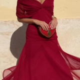 Orsolya - Elegáns maxi ránctalan ruha