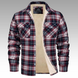 Vilmos - Trucker Kabát Csíkos Fleecel