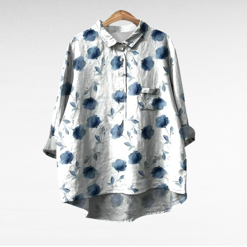 Veronika - Vidám Lenvászon Blúz