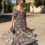 Orsolya - Elegáns maxi ránctalan ruha