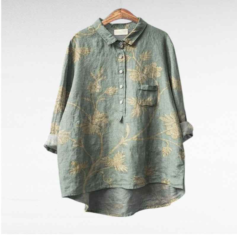 Dóra - Vidám Lenvászon Blúz