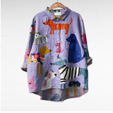 Marianna - Vidám Lenvászon Blúz