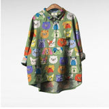 Marianna - Vidám Lenvászon Blúz