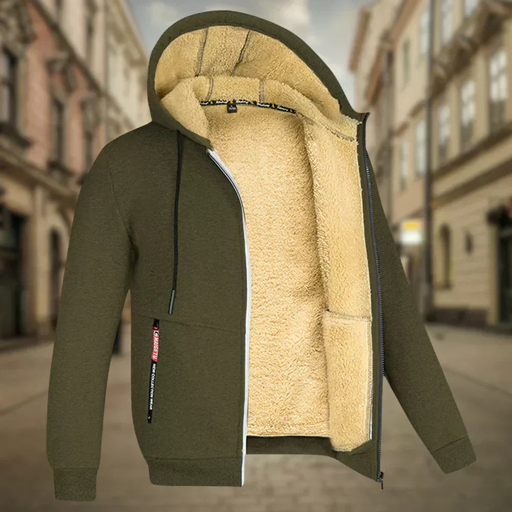 Tibor - Fleece Kapucnis Pulóver Férfiaknak