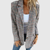 Brenda - Elegáns Kockás Blézer