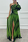 Judit - Elegáns csíkos maxi ruha egy vállal