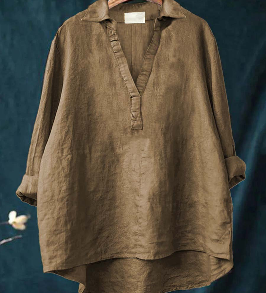 Ilona - Vidám Lenvászon Blúz