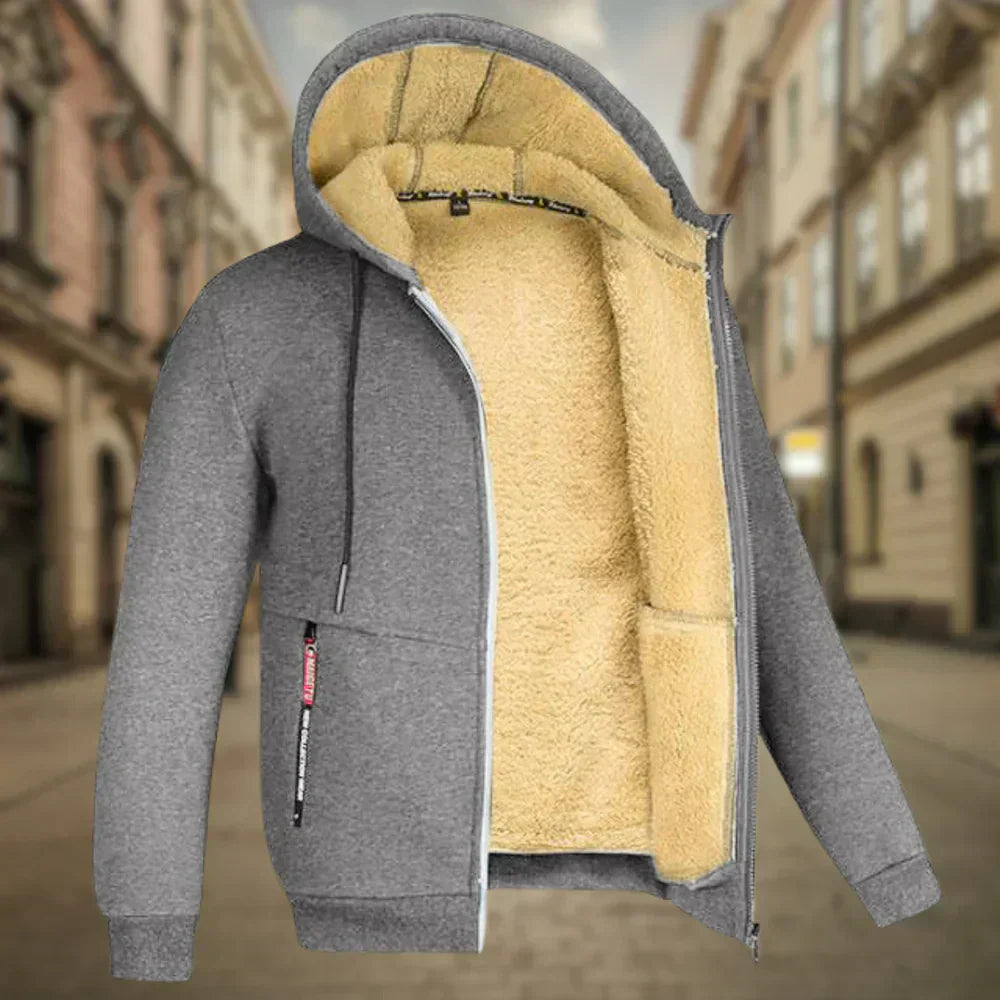 Tibor - Fleece Kapucnis Pulóver Férfiaknak