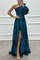 Judit - Elegáns csíkos maxi ruha egy vállal