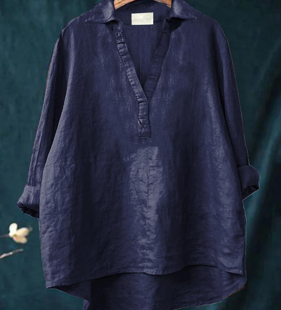 Ilona - Vidám Lenvászon Blúz