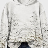 Orsolya - Csipke Kapucnis Pulóver