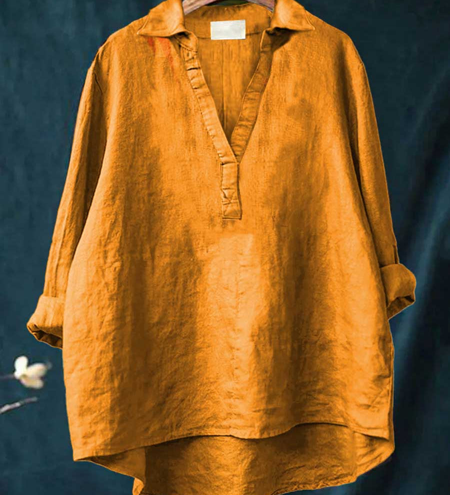 Ilona - Vidám Lenvászon Blúz