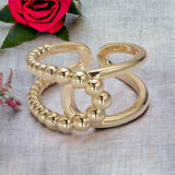 Anel Vittoria Twist Double Band - Arany vagy Ezüst