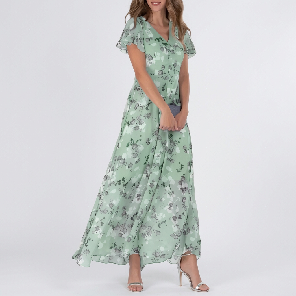 Katalin – Elegáns Női Hosszú Ruha Könnyed Szabással