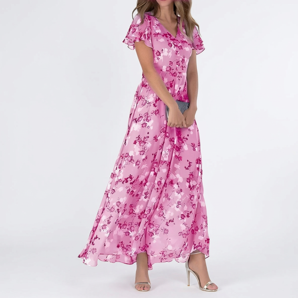 Katalin – Elegáns Női Hosszú Ruha Könnyed Szabással