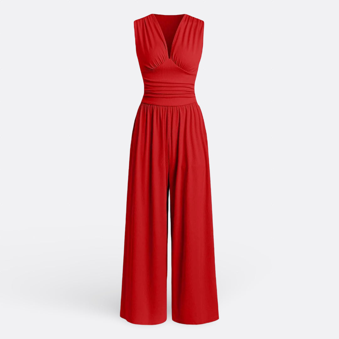 Csilla - Ujjatlan, Széles Lábú Elegáns Overall