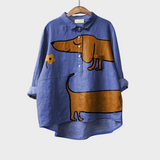 Bianka - Vidám Lenvászon Blúz