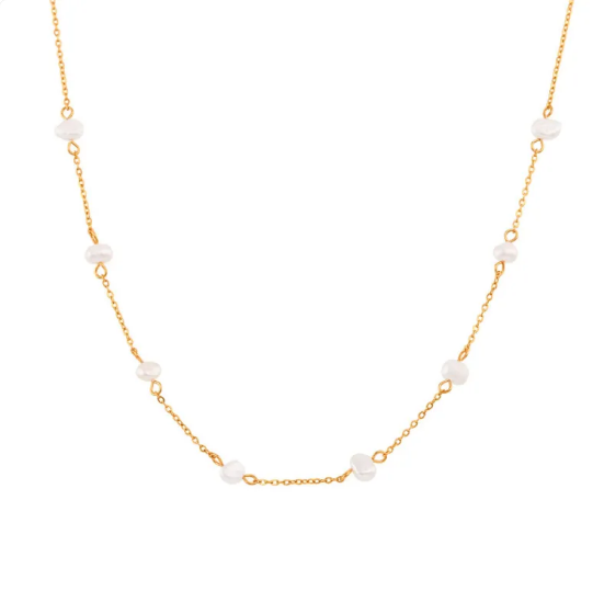 Karkötő és Nyaklánc Acél Gyöngyökkel