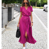 Ágnes - Virágmintás midi ruha