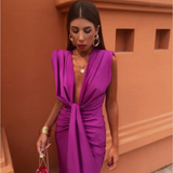 Diána - Elegáns ráncolt ruha