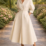 Mária - Hullámzó maxiruha elöl átlapolt