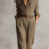 Borbála - Kockás elegáns jumpsuit
