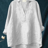 Ilona - Vidám Lenvászon Blúz