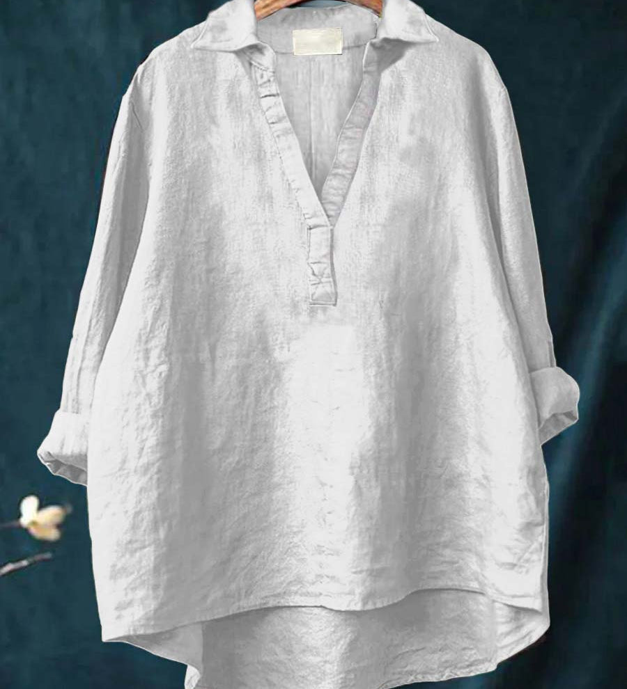 Ilona - Vidám Lenvászon Blúz