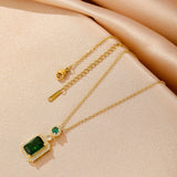 Greta nyaklánc smaragddal