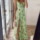 Kinga - Virágmintás midi ruha