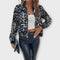 Andrea - Elegáns Leopárd Mintás Kabát
